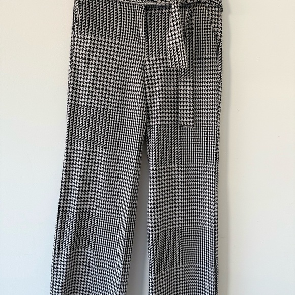 NY&C 7th Avenue Houndstooth Wide Leg Pants Size L - Picture 4 of 15